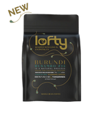 The front view of Lofty Coffee's NEW Burundi Busambo #15 coffee bag